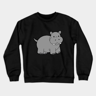 Bold and Bright Hippopotamus Crewneck Sweatshirt